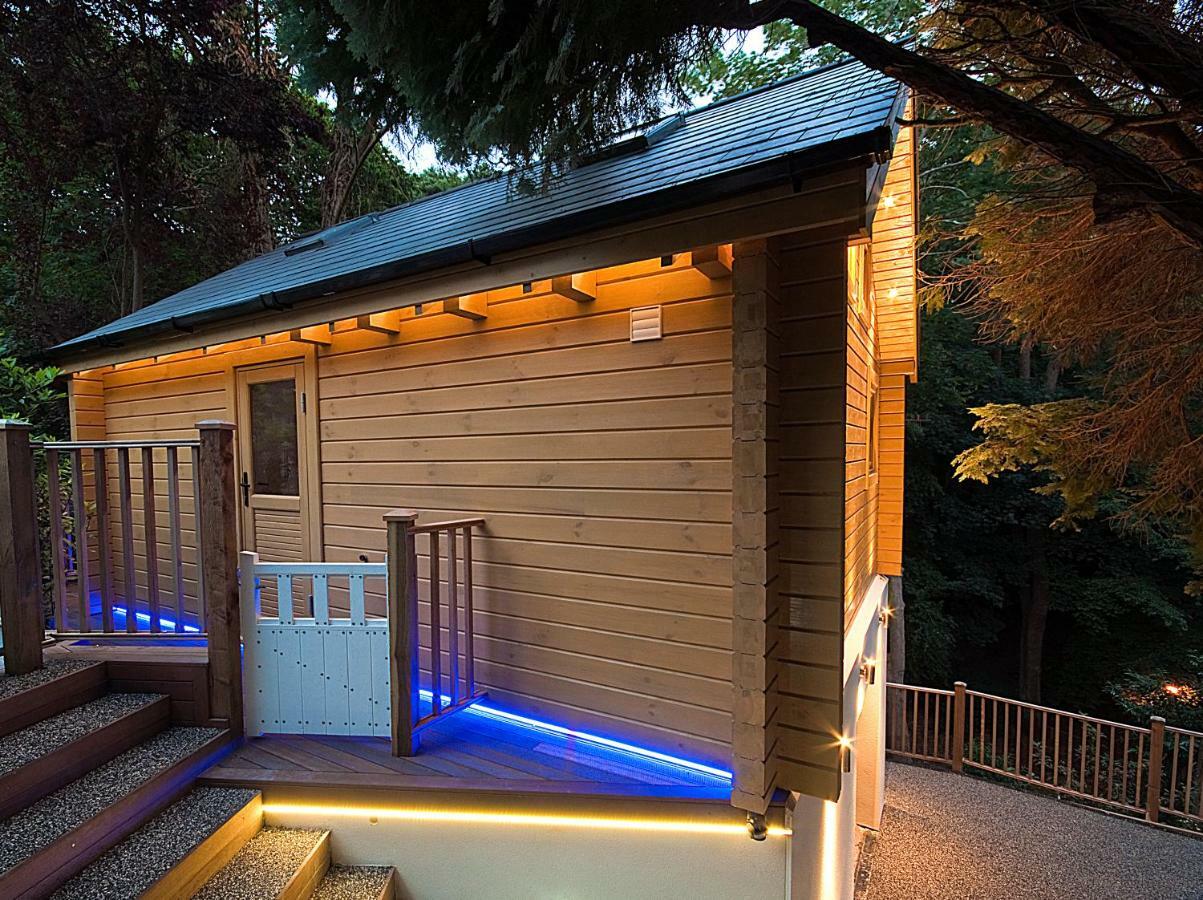 Villa Alum Chine Log Cabin à Bornemouth Extérieur photo